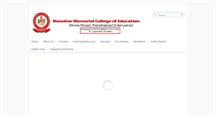 Desktop Screenshot of mmcollegeofeducation.com