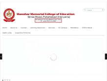 Tablet Screenshot of mmcollegeofeducation.com